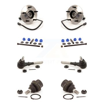 Front Hub Bearing Lower Ball Joint Outer Tie Rod & Sway Bar Link Kit (8Pc) For Ford F-150 K7T-108746