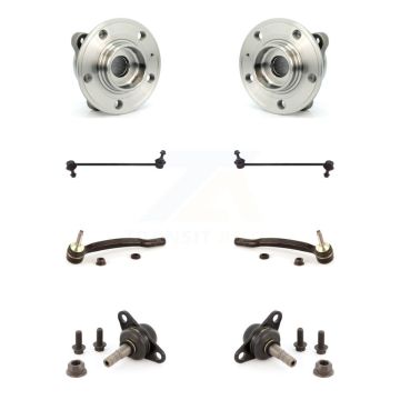 Front Hub Bearing Lower Ball Joint Outer Tie Rod & Sway Bar Link Kit (8Pc) For Volvo XC90 K7T-108748