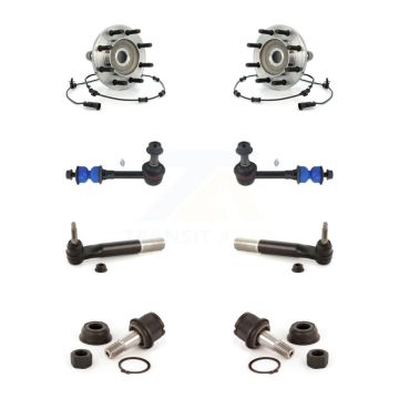 Front Hub Bearing Lower Ball Joint Outer Tie Rod & Link Kit (8Pc) For Dodge Ram 3500 2500 K7T-108752