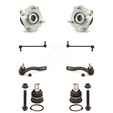 Front Bearing Lower Ball Joint Outer Tie Rod Link Kit (8Pc) For 07-12 Nissan Sentra 2.0L K7T-108756