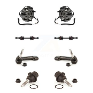 Front Hub Bearing Lower Ball Joint Outer Tie Rod & Sway Bar Link Kit (8Pc) For Ford F-150 K7T-108757