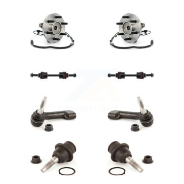 Front Hub Bearing Lower Ball Joint Outer Tie Rod & Sway Bar Link Kit (8Pc) For Ford F-150 K7T-108758