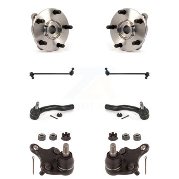 Front Bearing Lower Ball Joint Outer Tie Rod Link Kit (8Pc) For Toyota Prius V Corolla iM K7T-108765