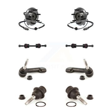Front Hub Bearing Lower Ball Joint Outer Tie Rod Link Kit (8Pc) For Ford F-150 Expedition K7T-108770
