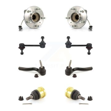 Front Hub Bearing Lower Ball Joint Outer Tie Rod Sway Bar Link Kit (8Pc) For Cadillac CTS K7T-108771