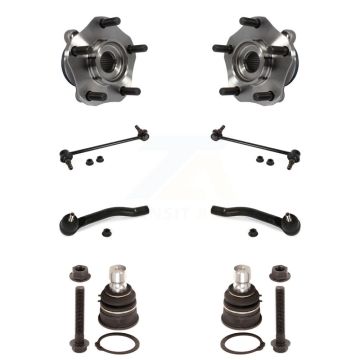 Front Bearing Lower Ball Joint Outer Tie Rod Link Kit (8Pc) For Nissan Sentra NV200 LEAF K7T-108789