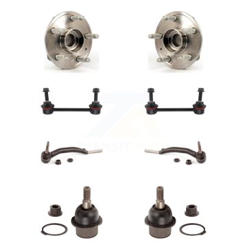 Front Hub Bearing Lower Ball Joint Outer Tie Rod Sway Bar Link Kit (8Pc) For Cadillac CTS K7T-108791