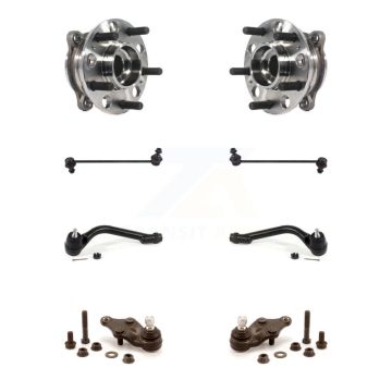 Front Bearing Lower Ball Joint Outer Tie Rod & Link Kit (8Pc) For Hyundai Santa Fe Sport K7T-108797