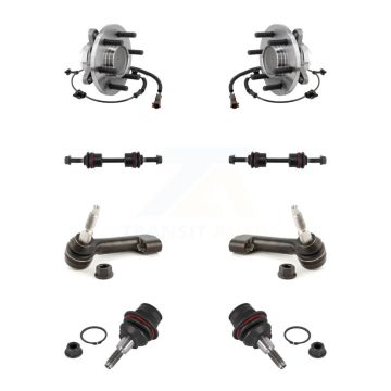 Front Hub Bearing Lower Ball Joint Outer Tie Rod Link Kit (8Pc) For Ford F-150 Expedition K7T-108801
