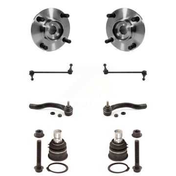 Front Hub Bearing Lower Ball Joint Outer Tie Rod End Link Kit (8Pc) For Nissan Versa Cube K7T-108803