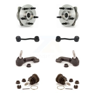 Front Bearing Lower Ball Joint Outer Tie Rod Link Kit (8Pc) For 2005 Jeep Liberty Non-ABS K7T-108808