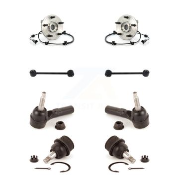 Front Hub Bearing Lower Ball Joint Outer Tie Rod & Link Kit (8Pc) For Jeep Grand Cherokee K7T-108810