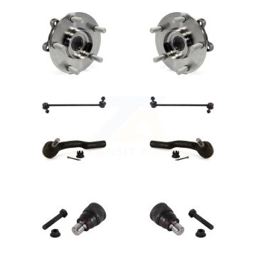 Front Hub Bearing Lower Ball Joint Outer Tie Rod End Link Kit (8Pc) For 2014-2017 Mazda 6 K7T-108811