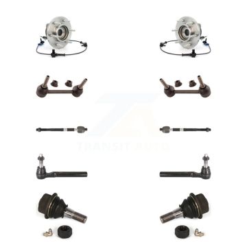 Front Bearing Lower Ball Joint Outer Inner Tie Rod Sway Bar Link Kit (10Pc) For Hummer H3 K7T-108812