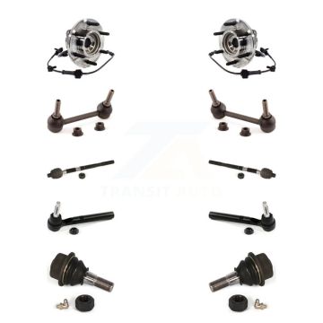 Front Hub Bearing Lower Ball Joint Outer Inner Tie Rod Link Kit (10Pc) For Hummer H3T H3 K7T-108813