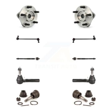 Front Bearing Lower Ball Joint Outer Inner Tie Rod Link Kit (10Pc) For Dodge Grand Town & K7T-108816