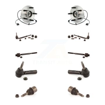 Front Hub Bearing Lower Ball Joint Outer Inner Tie Rod Link Kit (10Pc) For Chrysler Aspen K7T-108821