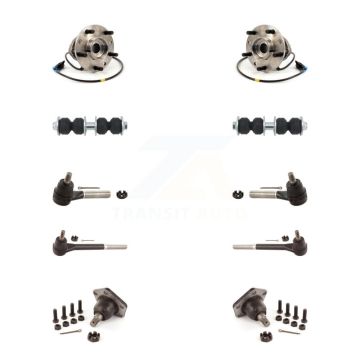 Front Bearing Lower Ball Joint Outer Inner Tie Rod Link Kit (10Pc) For Chevrolet GMC S10 K7T-108822