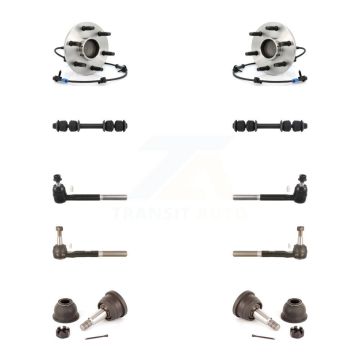 Front Bearing Lower Ball Joint Outer Inner Tie Rod & Link Kit (10Pc) For Chevrolet Tahoe K7T-108825