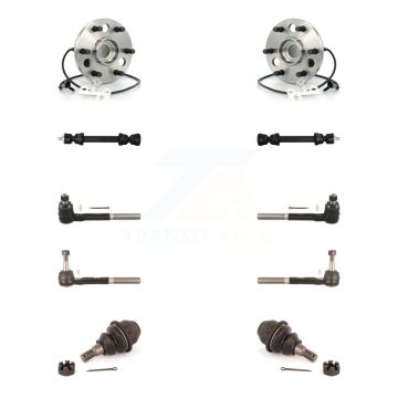 Front Bearing Lower Ball Joint Outer Inner Tie Rod Link Kit (10Pc) For Cadillac Escalade K7T-108826