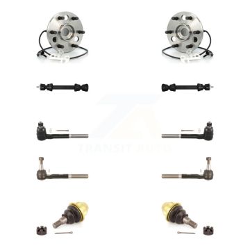 Front Bearing Lower Ball Joint Outer Inner Tie Rod Link Kit (10Pc) For GMC Yukon Cadillac K7T-108827