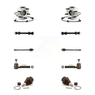 Front Bearing Lower Ball Joint Outer Inner Tie Rod Link Kit (10Pc) For Chevrolet GMC 1500 K7T-108829