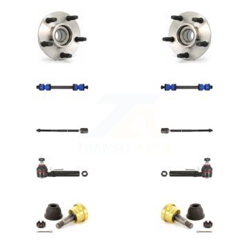 Front Bearing Lower Ball Joint Outer Inner Tie Rod Link Kit (10Pc) For 94-04 Ford Mustang K7T-108834