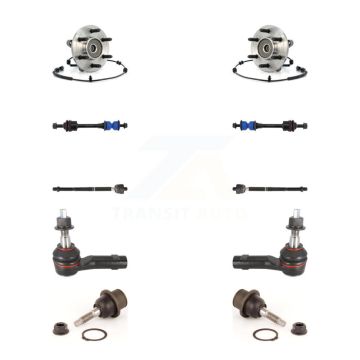 Front Bearing Lower Ball Joint Outer Inner Tie Rod Link Kit (10Pc) For Ford F-150 Lincoln K7T-108840