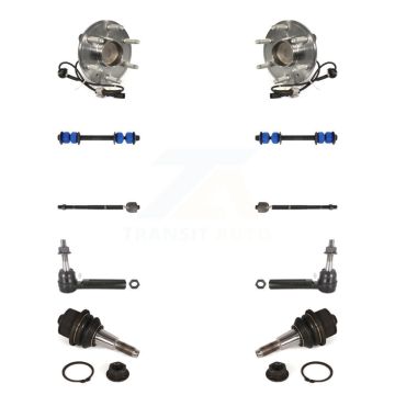 Front Bearing Lower Ball Joint Outer Inner Tie Rod Link Kit (10Pc) For GMC Sierra 1500 XL K7T-108842