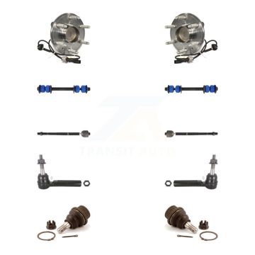 Front Bearing Lower Ball Joint Outer Inner Tie Rod Link Kit (10Pc) For GMC Sierra 1500 XL K7T-108843