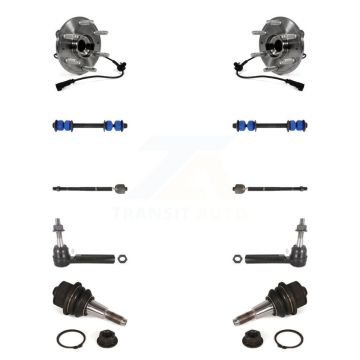 Front Bearing Lower Ball Joint Outer Inner Tie Rod Link Kit (10Pc) For GMC Sierra 1500 XL K7T-108845