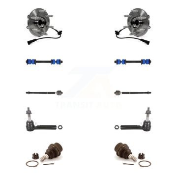 Front Bearing Lower Ball Joint Outer Inner Tie Rod Link Kit (10Pc) For GMC Sierra 1500 XL K7T-108846