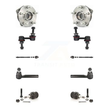 Front Hub Bearing Lower Ball Joint Outer Inner Tie Rod Link Kit (10Pc) For Subaru Legacy K7T-108848