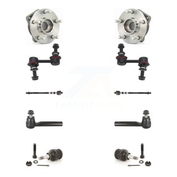 Front Hub Bearing Lower Ball Joint Outer Inner Tie Rod Link Kit (10Pc) For Subaru Outback K7T-108849
