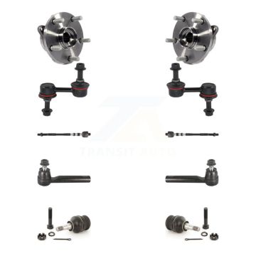 Front Hub Bearing Lower Ball Joint Outer Inner Tie Rod Link Kit (10Pc) For Subaru Impreza K7T-108850