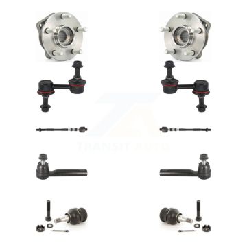 Front Hub Bearing Lower Ball Joint Outer Inner Tie Rod Link Kit (10Pc) For Subaru Impreza K7T-108851