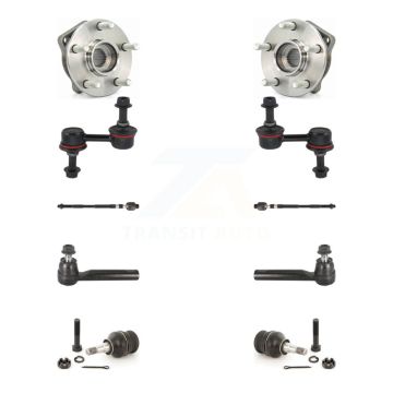 Front Bearing Lower Ball Joint Outer Inner Tie Rod Link Kit (10Pc) For Subaru Impreza WRX K7T-108853
