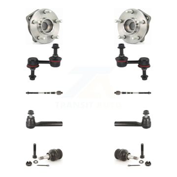 Front Hub Bearing Lower Ball Joint Outer Inner Tie Rod Link Kit (10Pc) For Subaru Impreza K7T-108855