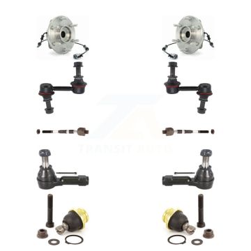 Front Bearing Assembly Lower Ball Joint Outer Inner Tie Rod Sway Bar Link Kit (10Pc) For K7T-108860