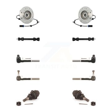 Front Bearing Lower Ball Joint Outer Inner Tie Rod & Link Kit (10Pc) For K3500 Chevrolet K7T-108862