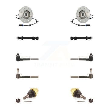 Front Bearing Lower Ball Joint Outer Inner Tie Rod & Link Kit (10Pc) For K3500 Chevrolet K7T-108863