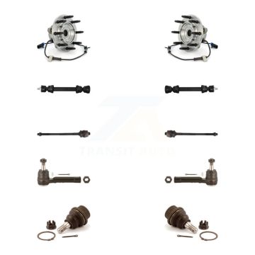 Front Bearing Lower Ball Joint Outer Inner Tie Rod Link Kit (10Pc) For Chevrolet 1500 GMC K7T-108865