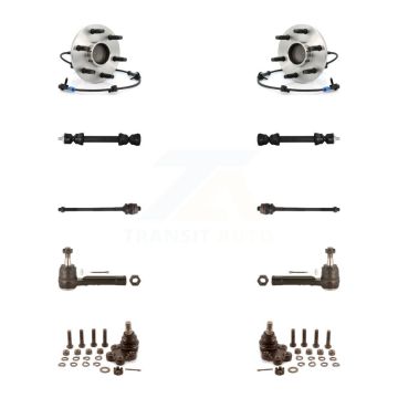 Front Bearing Lower Ball Joint Outer Inner Tie Rod Link Kit (10Pc) For Chevrolet GMC 1500 K7T-108866