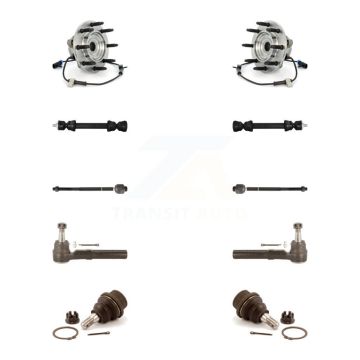 Front Bearing Lower Ball Joint Outer Inner Tie Rod Link Kit (10Pc) For Chevrolet 1500 GMC K7T-108867