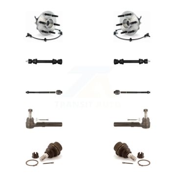 Front Bearing Lower Ball Joint Outer Inner Tie Rod Link Kit (10Pc) For Chevrolet 1500 GMC K7T-108868