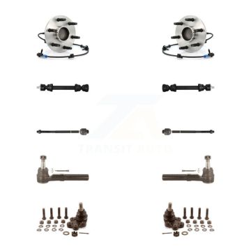 Front Bearing Lower Ball Joint Outer Inner Tie Rod Link Kit (10Pc) For Chevrolet 1500 GMC K7T-108869