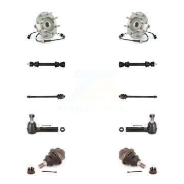 Front Bearing Lower Ball Joint Outer Inner Tie Rod Link Kit (10Pc) For Chevrolet GMC 3500 K7T-108874