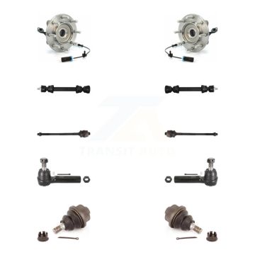 Front Bearing Lower Ball Joint Outer Inner Tie Rod Link Kit (10Pc) For GMC Sierra 3500 HD K7T-108876