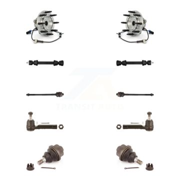 Front Bearing Lower Ball Joint Outer Inner Tie Rod Link Kit (10Pc) For Chevrolet 2500 GMC K7T-108877