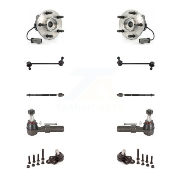 Front Hub Bearing Lower Ball Joint Outer Inner Tie Rod Link Kit (10Pc) For Chevrolet HHR K7T-108879